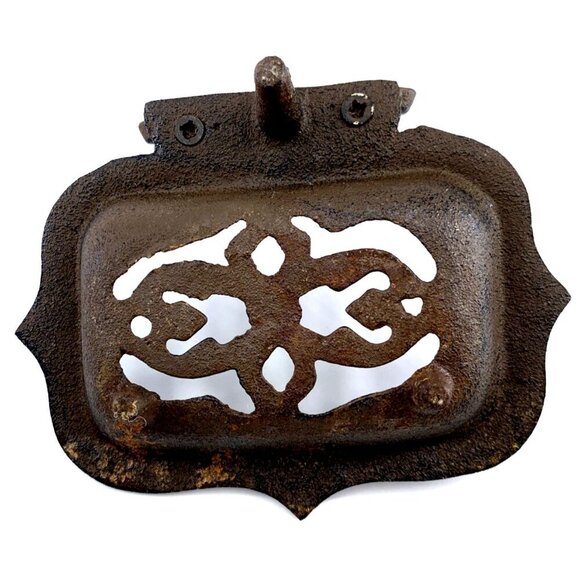 Cast Iron Soap Dish 6" x 4.5" Farmhouse Rustic - Picture 7 of 7
